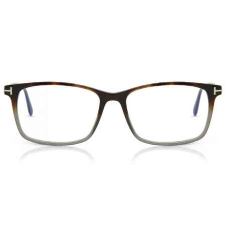 Tom Ford FT5584-B 056 Blauw-Light Block Tortoiseshell Heren Bril