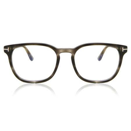 Tom Ford FT5868-B 020 Blauw-Light Block Grijs Heren Bril