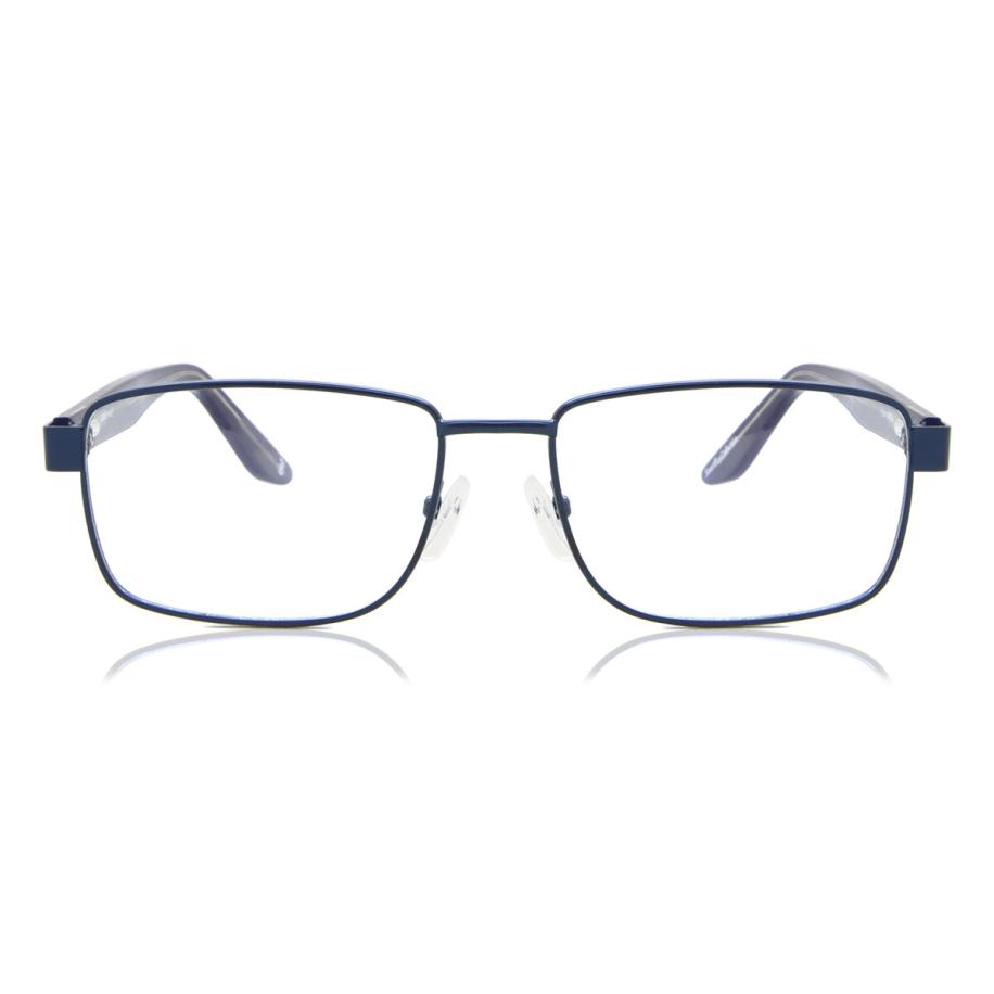 Heren Rechthoek Volledige rand Metaal Blauw Bril - Anti-Blauwlichtglazen - SmartBuy Collection