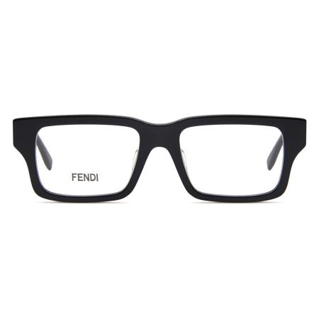 Fendi FE 50114F Aziatische pasvorm 001 Zwart Heren Bril