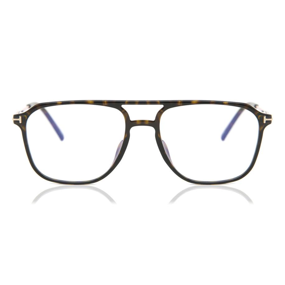 Tom Ford FT5665-B 52 Blauw-Light Block Tortoiseshell Heren Bril