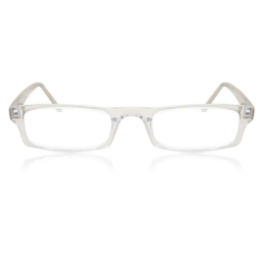 Heren Rechthoek Volledige rand Plastic Doorzichtig Bril - Anti-Blauwlichtglazen - SmartBuy Collection