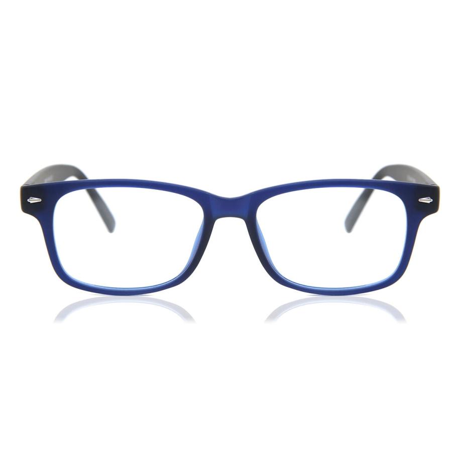 Heren Rechthoek Volledige rand Plastic Blauw Bril - Anti-Blauwlichtglazen - SmartBuy Collection