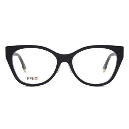 Fendi FE 50120F Aziatische pasvorm 001 Zwart Dames Bril