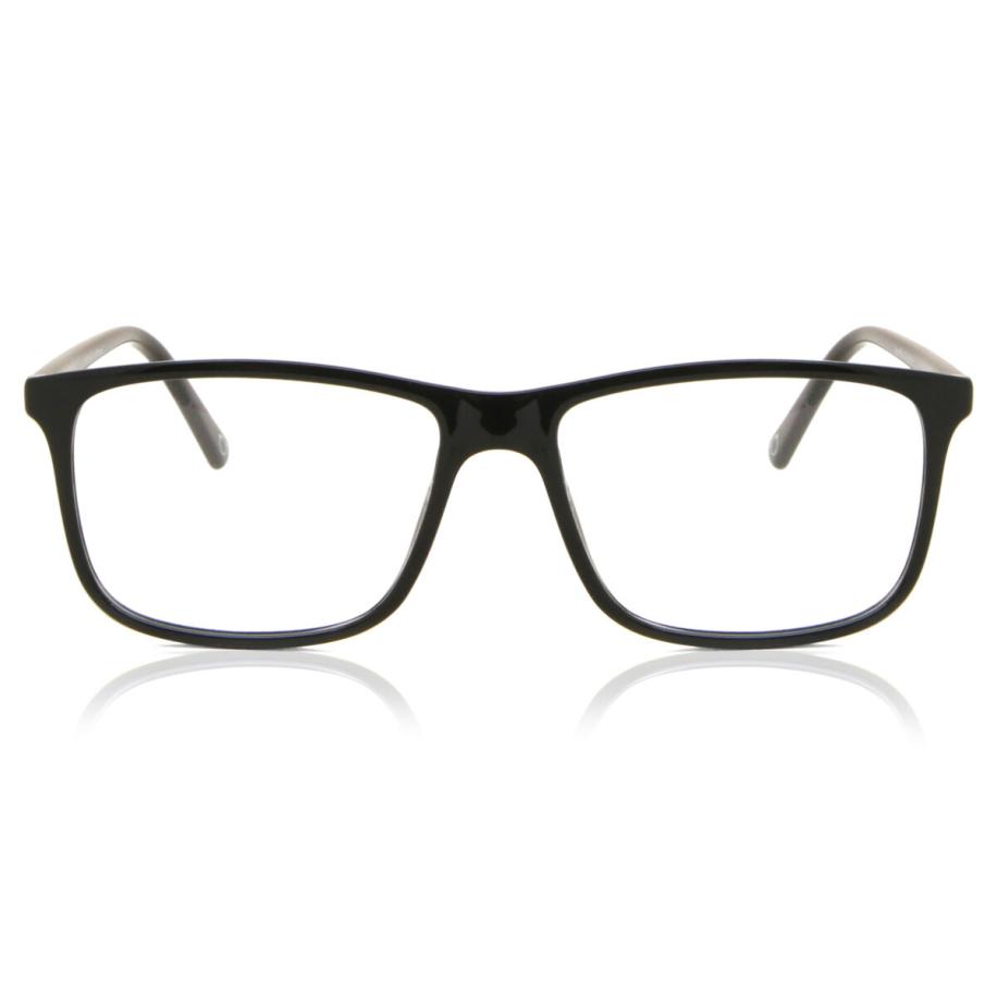 Heren Rechthoek Volledige rand Plastic Zwart Bril - Anti-Blauwlichtglazen - SmartBuy Collection