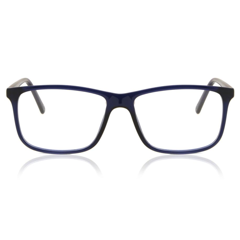 Heren Rechthoek Volledige rand Plastic Blauw Bril - Anti-Blauwlichtglazen - SmartBuy Collection