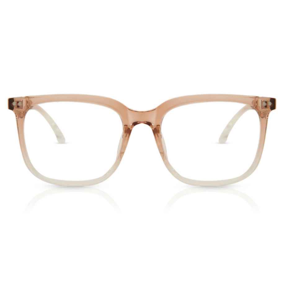 Heren Vierkant Volledige rand TR90 Roze Bril - Anti-Blauwlichtglazen - SmartBuy Collection