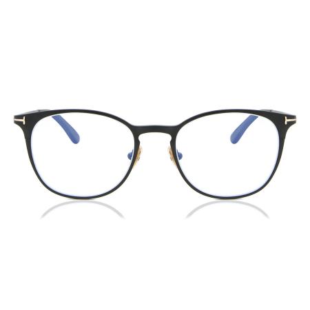 Tom Ford FT5732-B 002 Blauw-Light Block Zwart Heren Bril