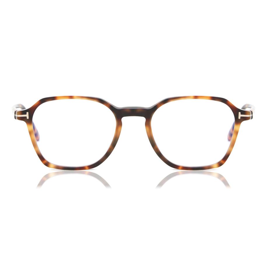 Tom Ford FT5804-B 53 Blauw-Light Block Tortoiseshell Heren Bril
