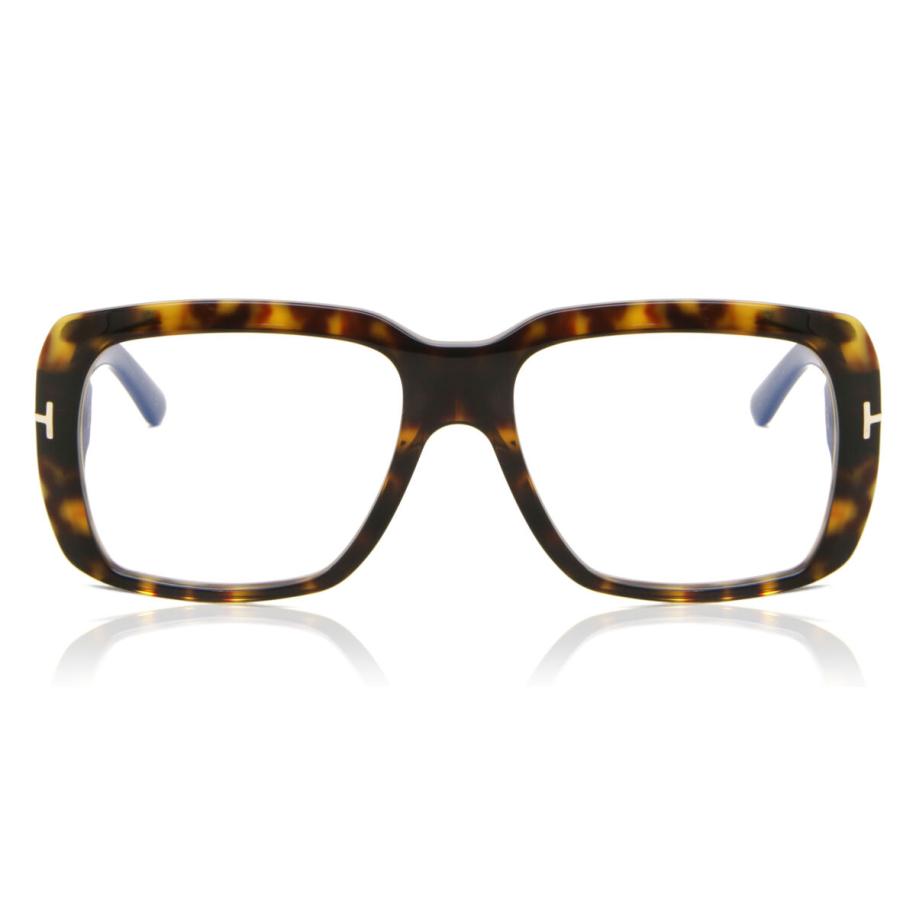 Tom Ford FT5822-B 52 Blauw-Light Block Tortoiseshell Heren Bril
