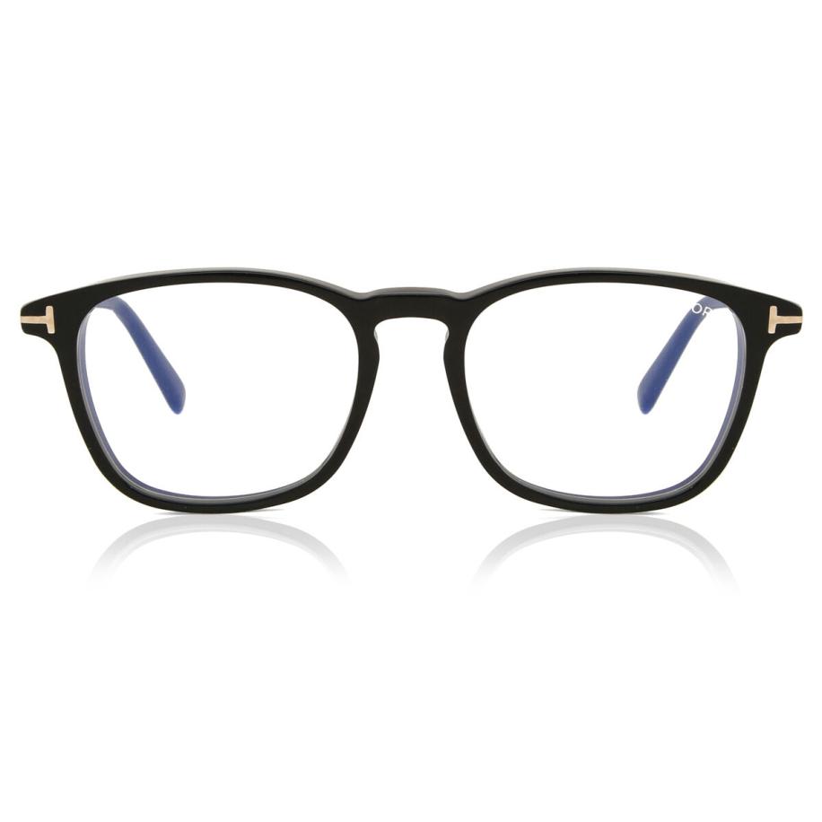 Tom Ford FT5960-B 1 Blauw-Light Block Zwart Heren Bril