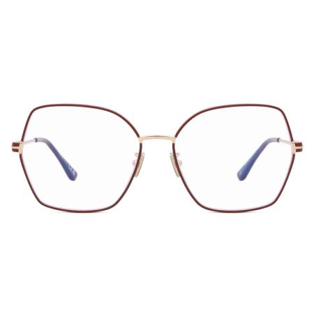 Tom Ford FT5876-B 028 Blauw-Light Block Rood Dames Bril