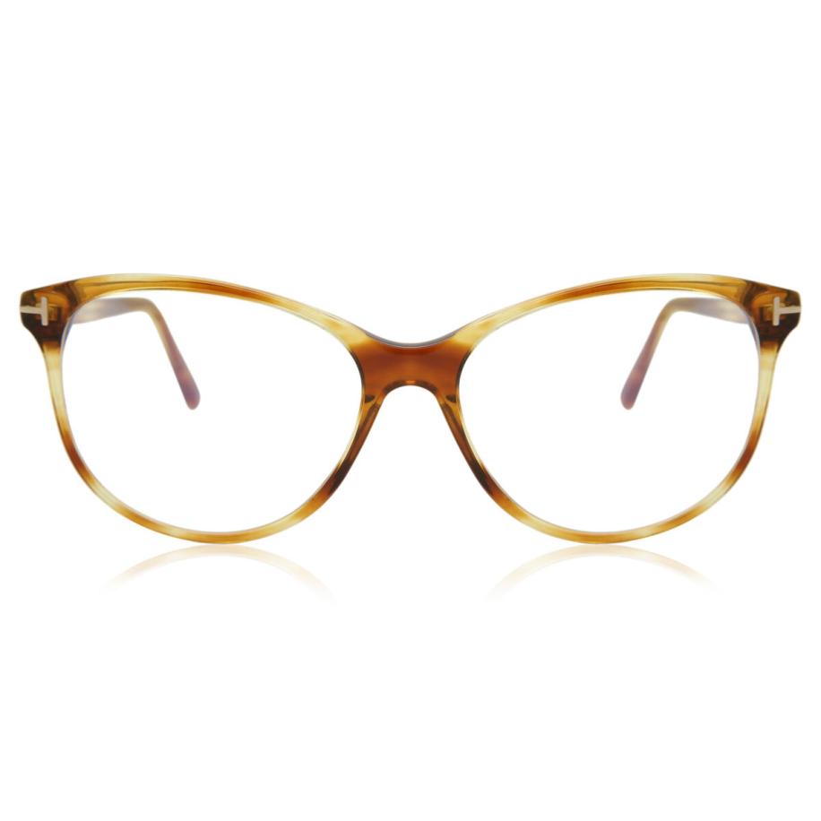 Tom Ford FT5544-B 56 Blauw-Light Block Tortoiseshell Dames Bril