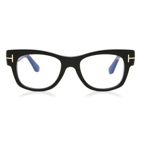 Tom Ford FT5040-B 001 Blauw-Light Block Zwart Heren Bril