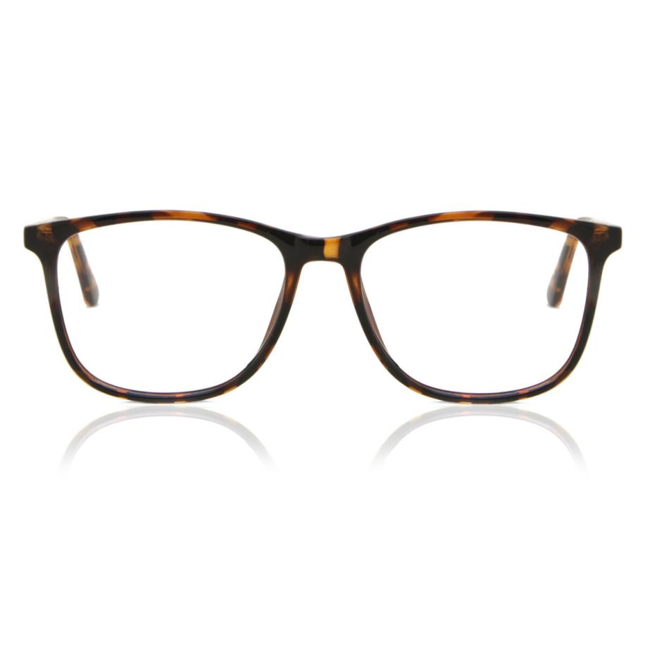 Heren Vierkant Volledige rand Plastic Tortoiseshell Bril - Anti-Blauwlichtglazen - SmartBuy Collection