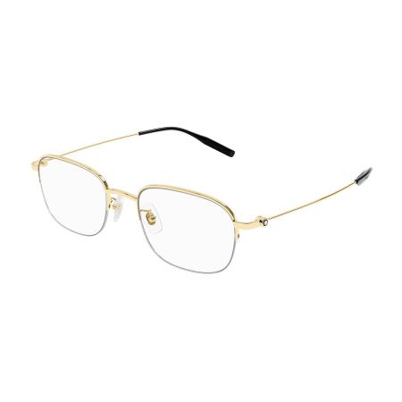 Montblanc MB0372OA Aziatische pasvorm 002 Goud Heren Bril