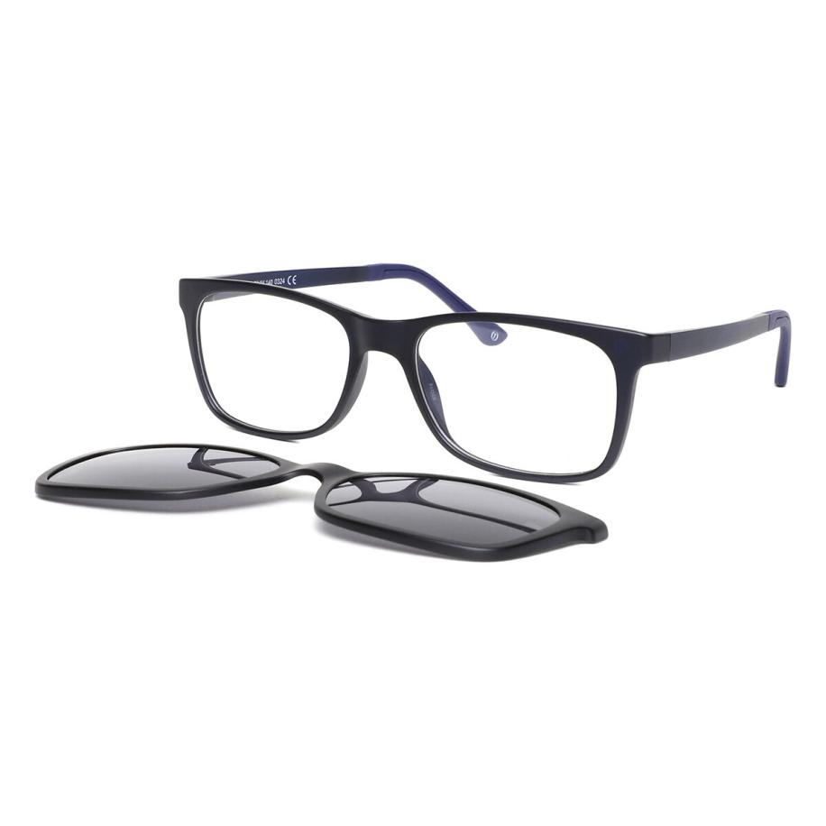 Heren Rechthoek Clip-On Plastic Zwart Bril - Anti-Blauwlichtglazen - SmartBuy Collection