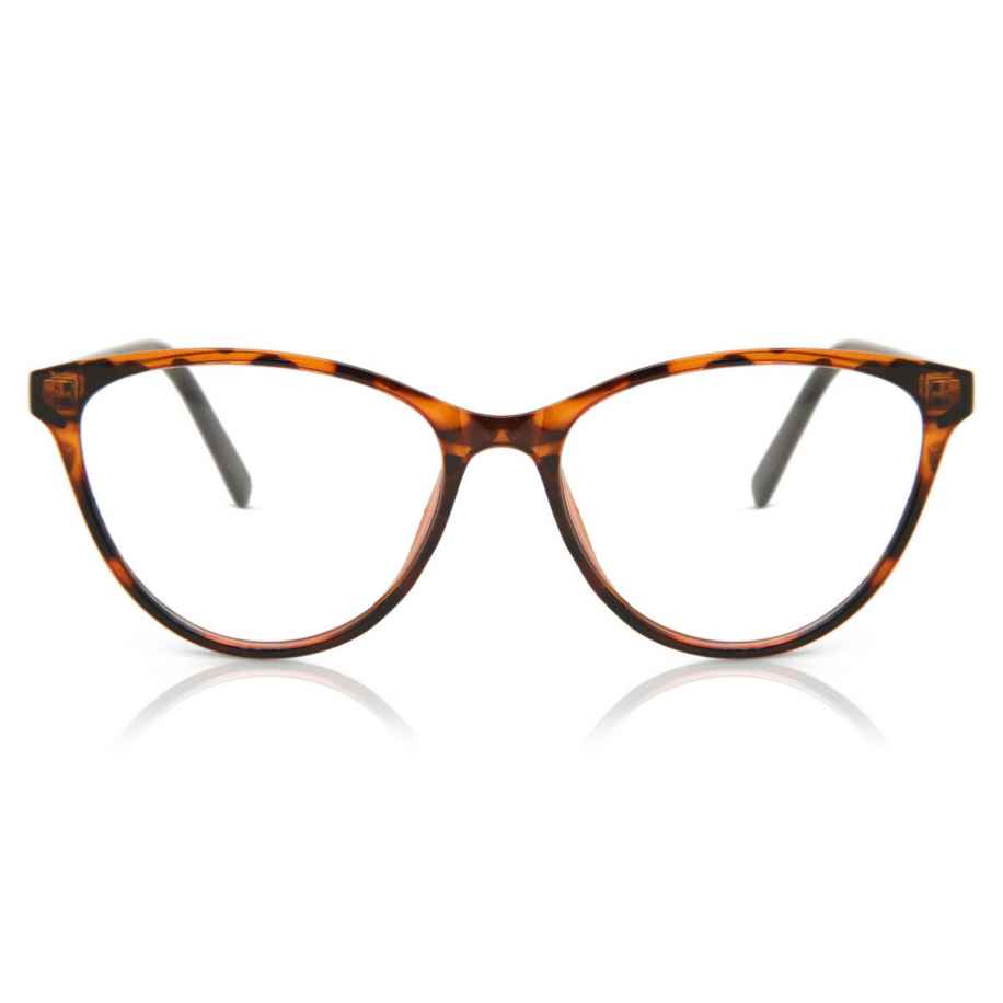 Dames Cat-eye Volledige rand Plastic Tortoiseshell Bril - Anti-Blauwlichtglazen - SmartBuy Collection