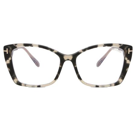 Tom Ford FT5893-B 005 Blauw-Light Block Tortoiseshell Dames Bril