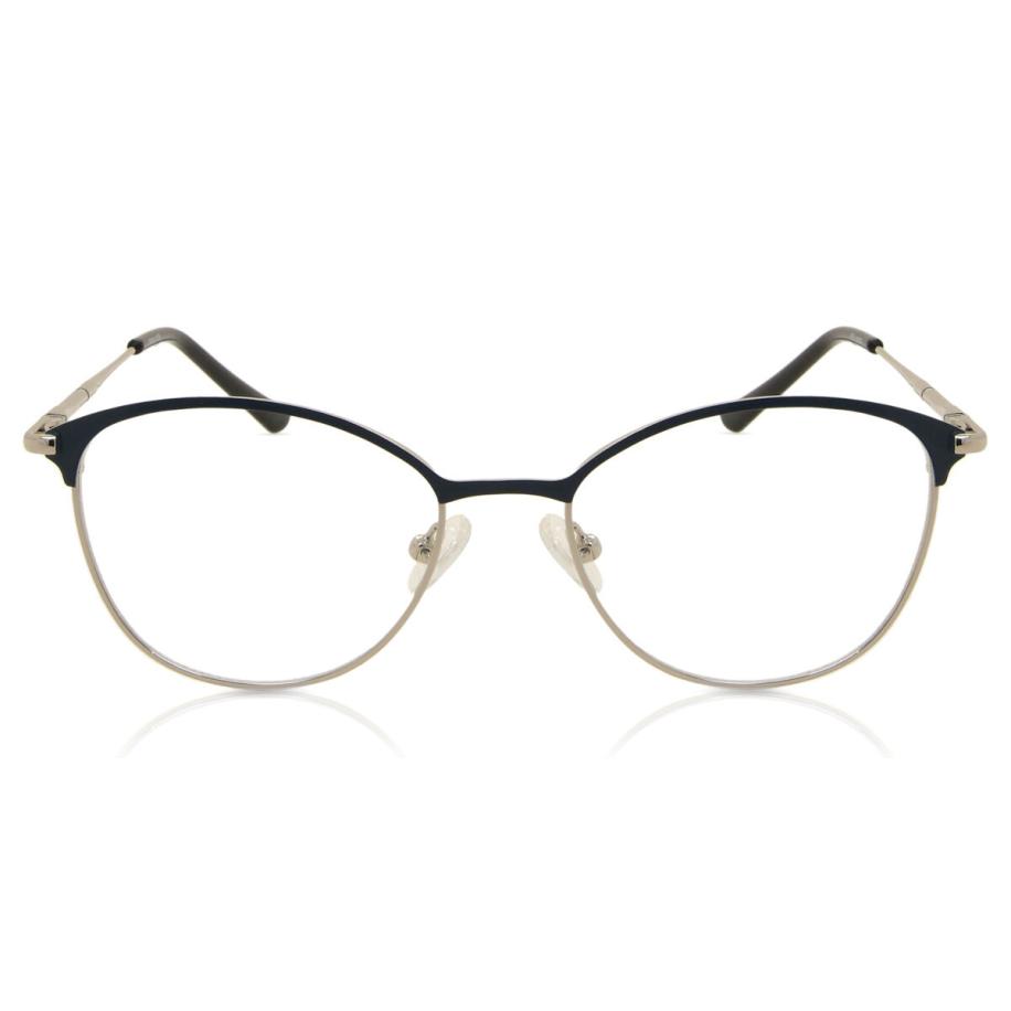 Heren Vierkant Volledige rand Metaal Zilver Bril - Anti-Blauwlichtglazen - SmartBuy Collection