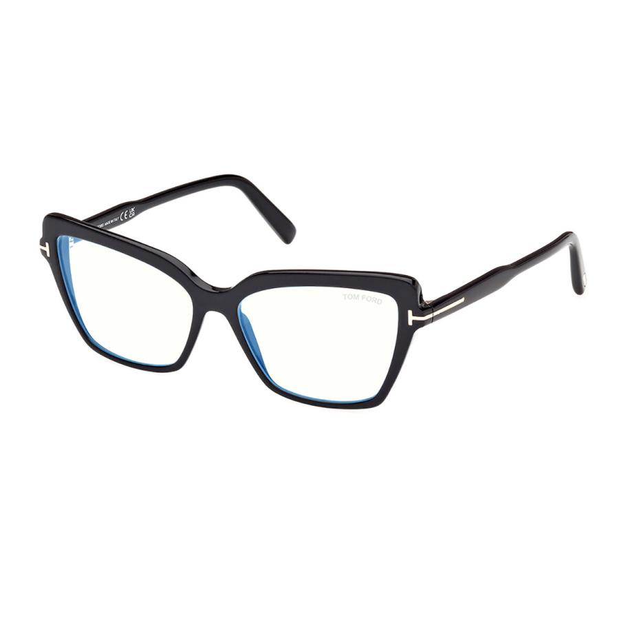Tom Ford FT5948-B 1 Blauw-Light Block Zwart Dames Bril