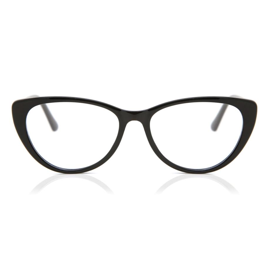 Dames Cat-eye Volledige rand Plastic Zwart Bril - Anti-Blauwlichtglazen - SmartBuy Collection
