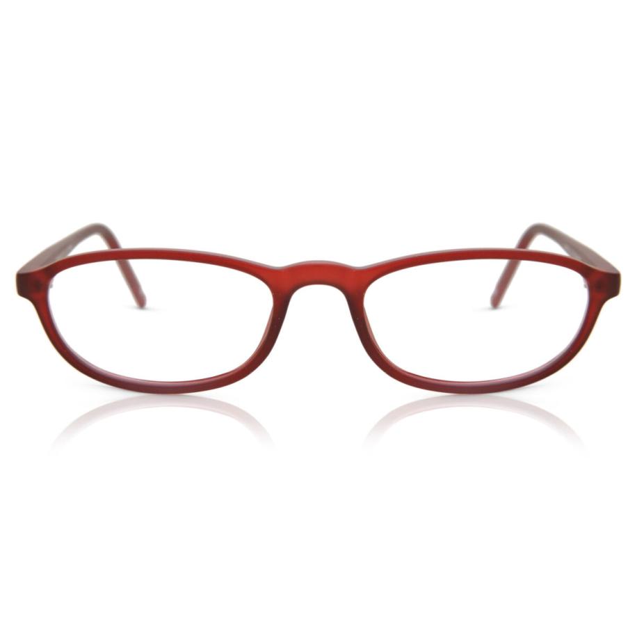 Heren Ovaal Volledige rand Plastic Bordeaux Bril - Anti-Blauwlichtglazen - SmartBuy Collection
