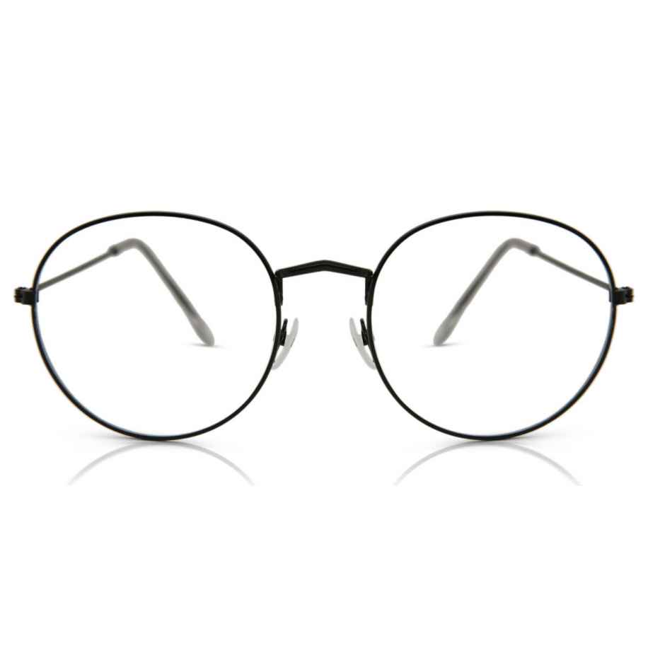 Heren Rond Volledige rand Metaal Gunmetal Bril - Anti-Blauwlichtglazen - SmartBuy Collection