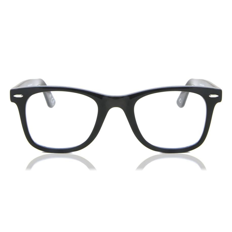 Heren Vierkant Volledige rand Plastic Zwart Bril - Anti-Blauwlichtglazen - SmartBuy Collection