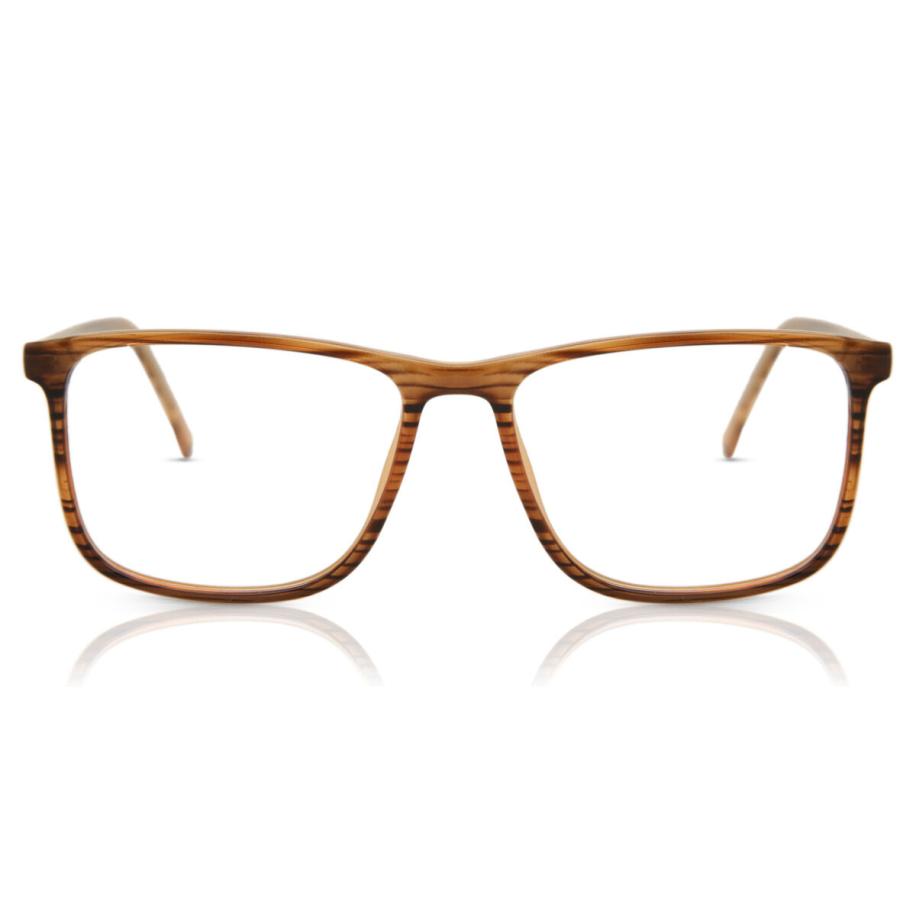 Heren Vierkant Volledige rand Plastic Tortoiseshell Bril - Anti-Blauwlichtglazen - SmartBuy Collection