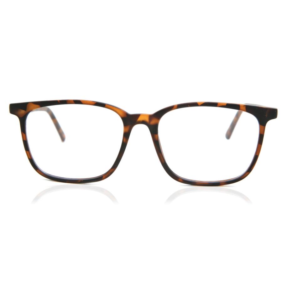 Heren Ovaal Volledige rand Plastic Tortoiseshell Bril - Anti-Blauwlichtglazen - SmartBuy Collection