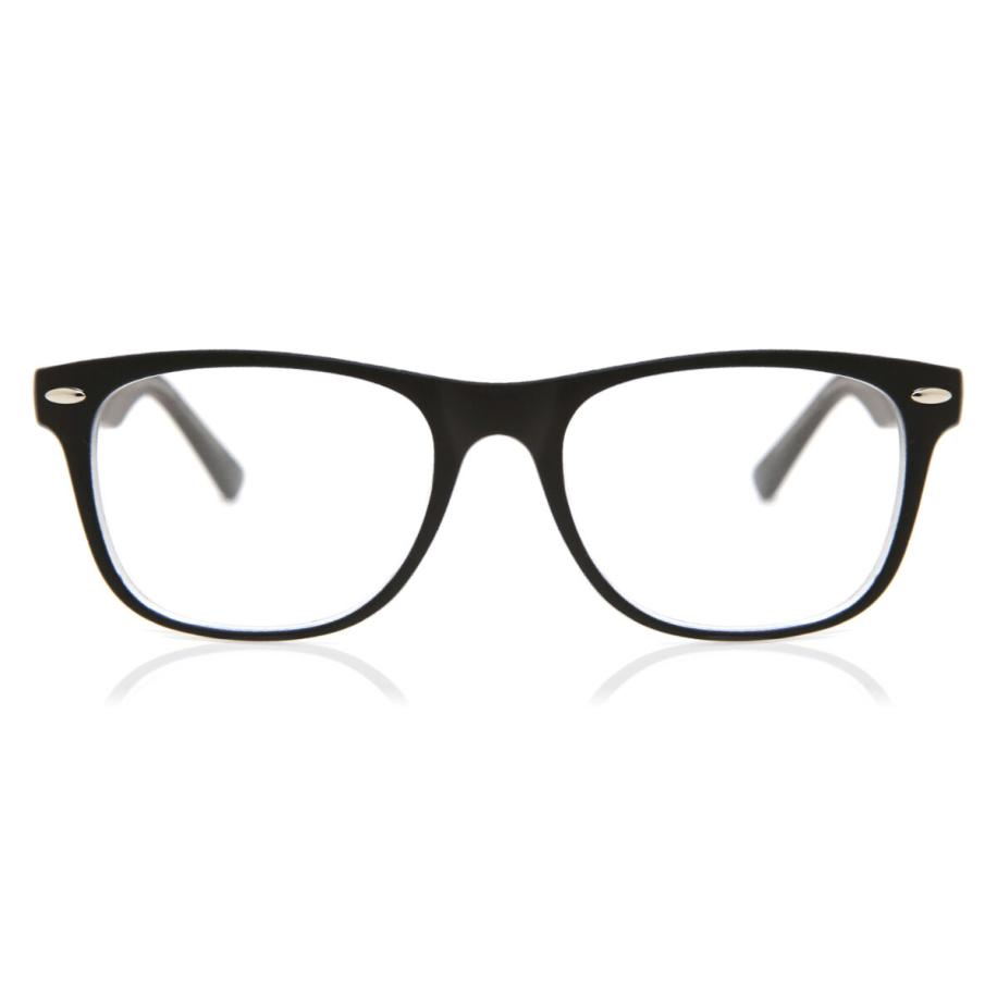 Heren Vierkant Volledige rand Plastic Zwart Bril - Anti-Blauwlichtglazen - SmartBuy Collection