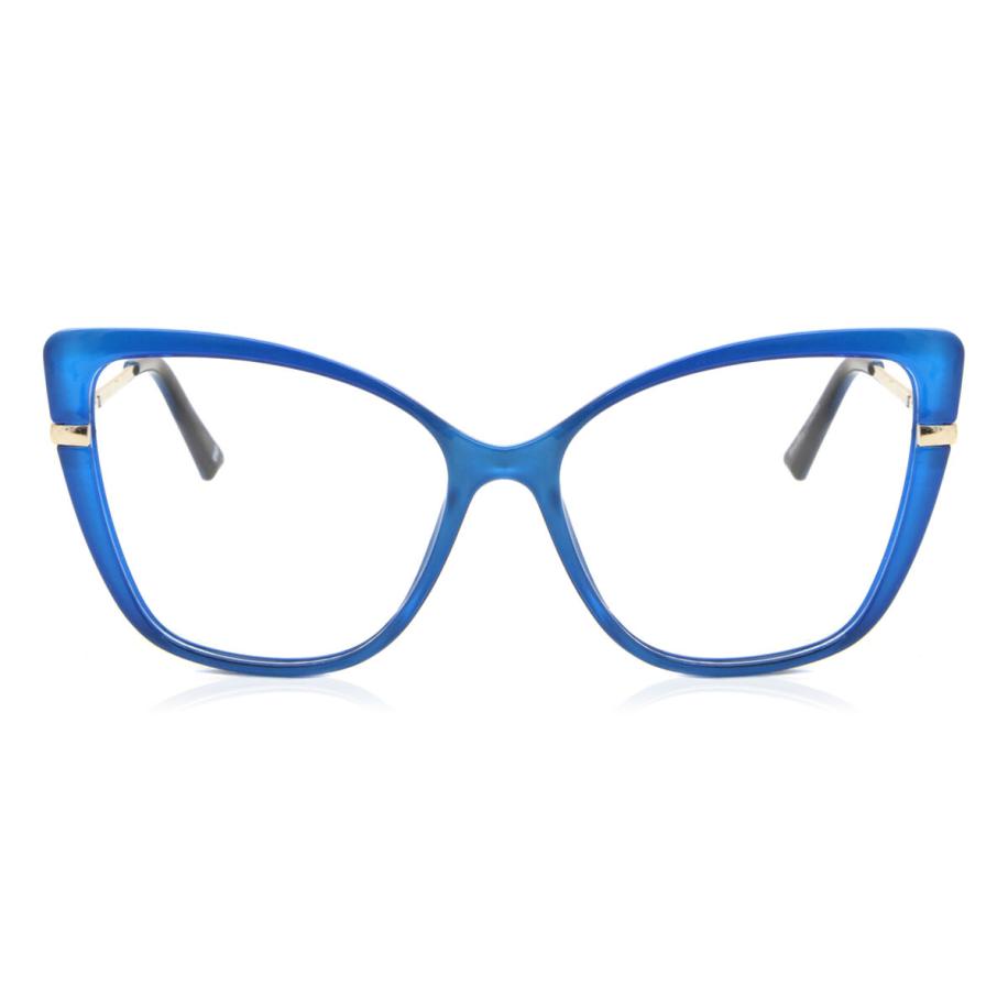 Dames Oversizedd Volledige rand TR90 Blauw Bril - Anti-Blauwlichtglazen - SmartBuy Collection