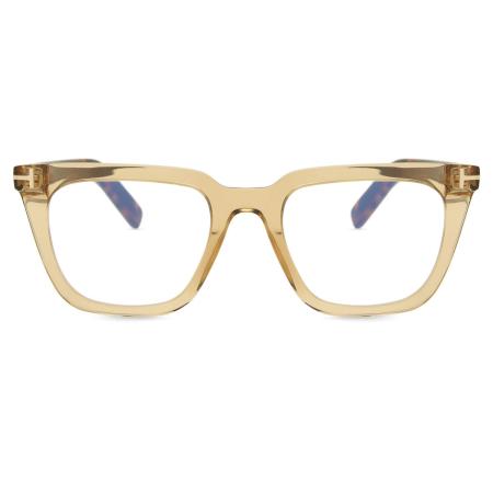 Tom Ford FT5963-B 045 Blauw-Light Block Bruin Heren Bril