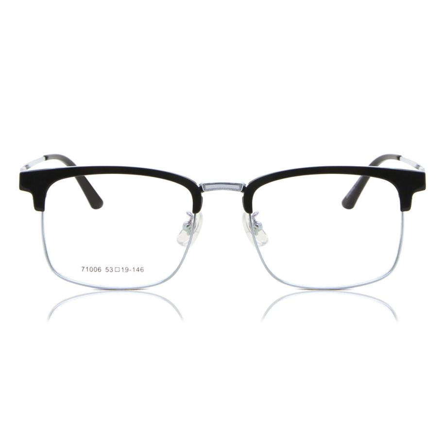 Heren Browline Volledige rand Plastic Zwart Bril - Anti-Blauwlichtglazen - SmartBuy Collection