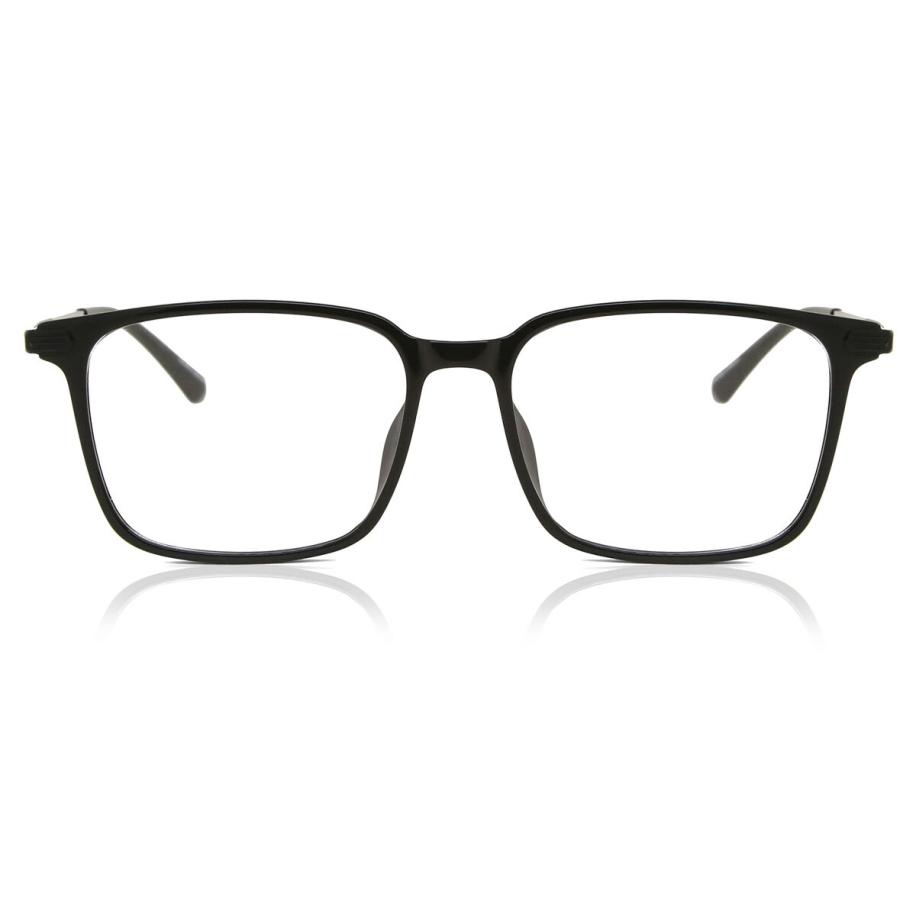 Heren Rechthoek Volledige rand Plastic Zwart Bril - Anti-Blauwlichtglazen - Arise Collective