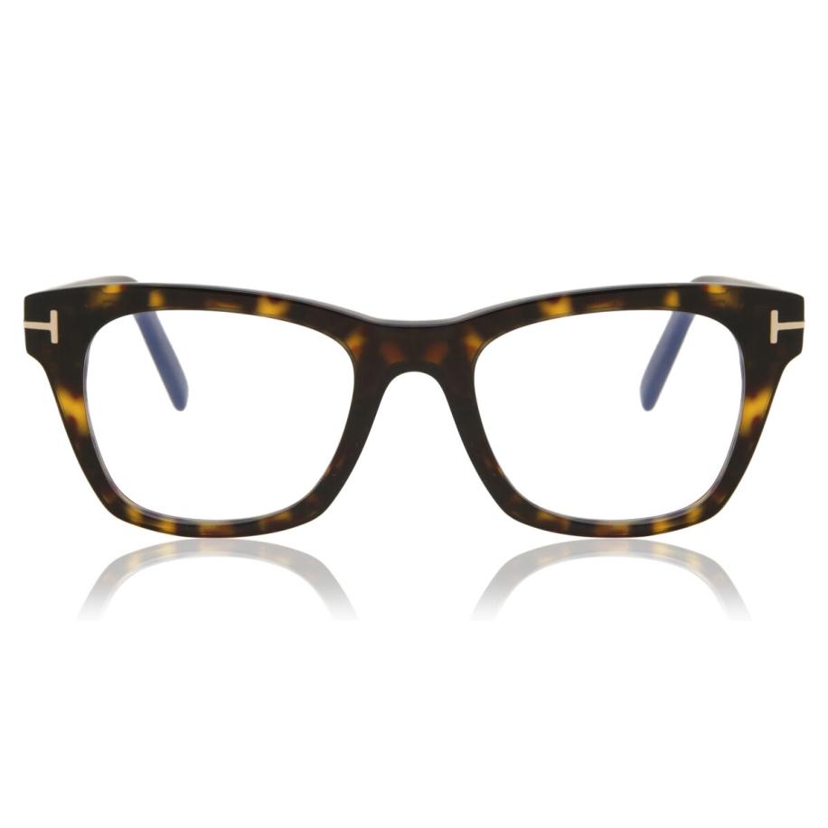 Tom Ford FT5886-B 52 Blauw-Light Block Tortoiseshell Heren Bril