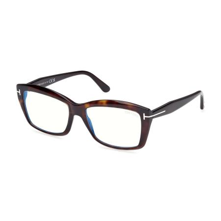 Tom Ford FT6065-B 052 Blauw-Light Block Tortoiseshell Dames Bril