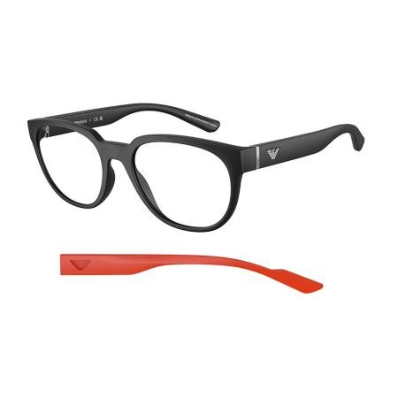 Emporio Armani EA3224F Aziatische pasvorm 5001 Zwart Heren Bril