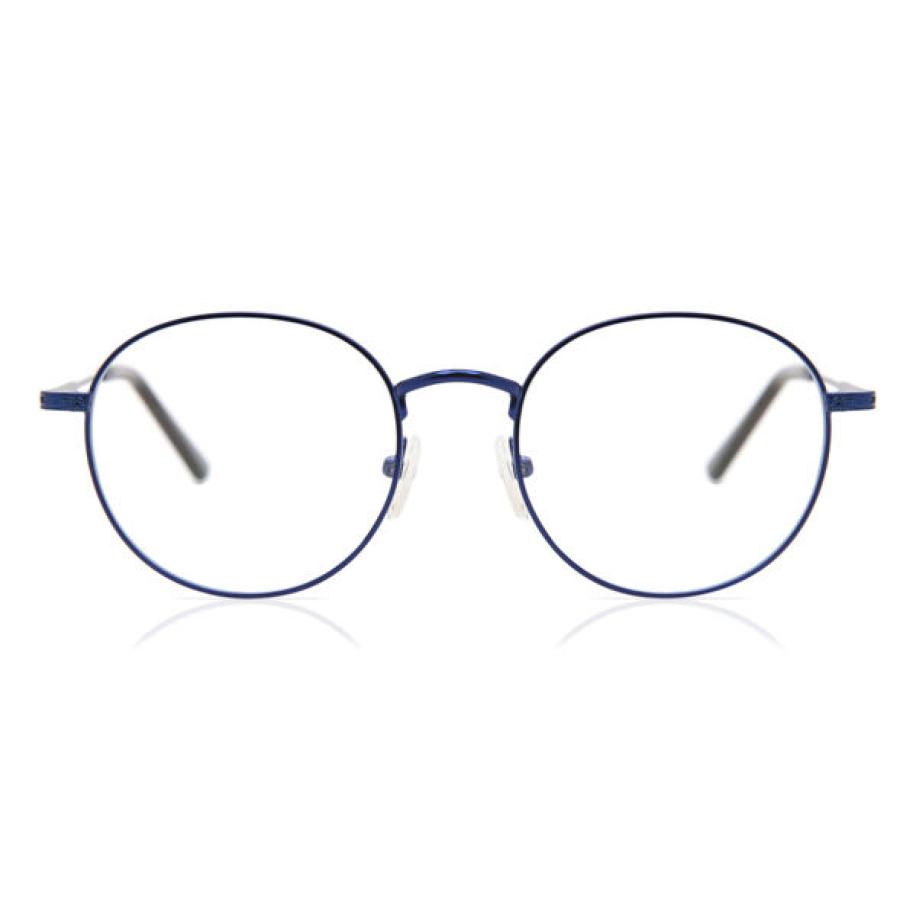 Heren Rond Volledige rand Metaal Blauw Bril - Anti-Blauwlichtglazen - SmartBuy Collection