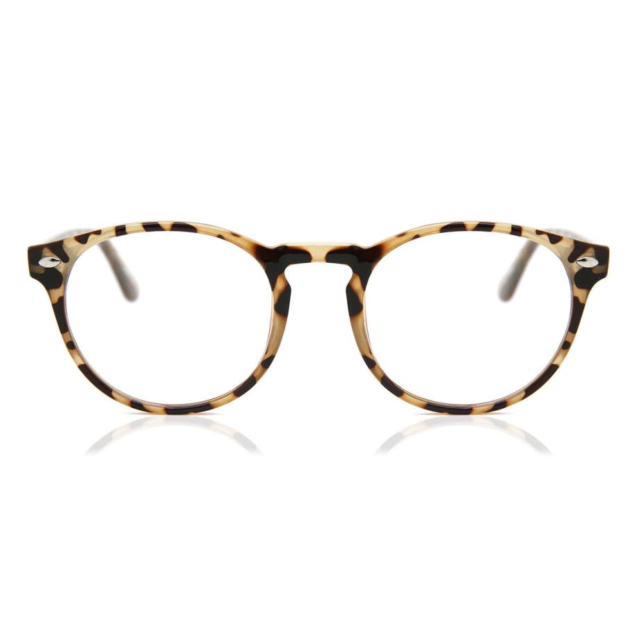 Heren Ovaal Volledige rand Plastic Tortoiseshell Bril - Anti-Blauwlichtglazen - SmartBuy Collection