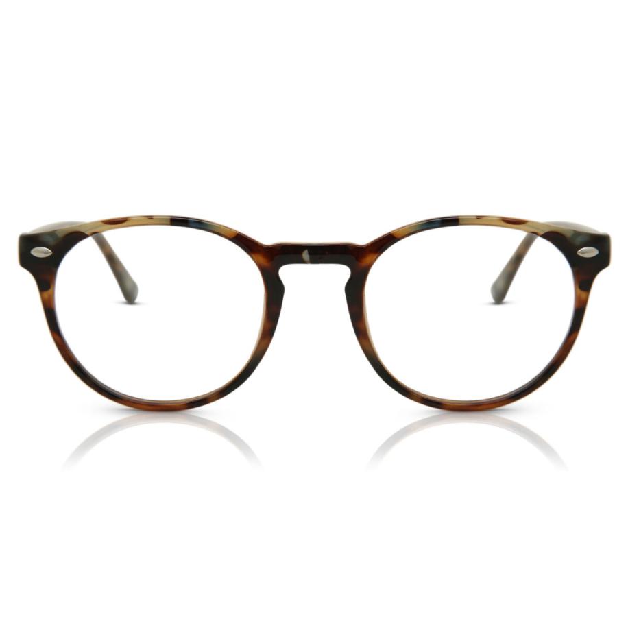 Heren Ovaal Volledige rand Plastic Tortoiseshell Bril - Anti-Blauwlichtglazen - SmartBuy Collection