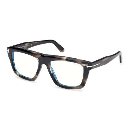 Tom Ford FT6059-B 056 Blauw-Light Block Tortoiseshell Heren Bril