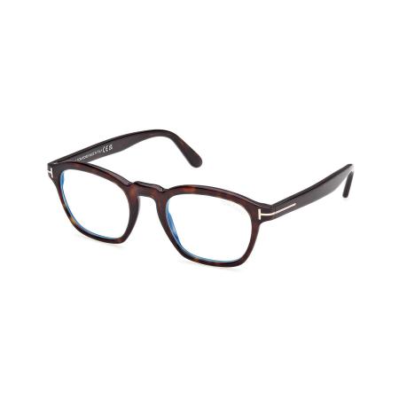 Tom Ford FT6033-B 052 Blauw-Light Block Tortoiseshell Heren Bril