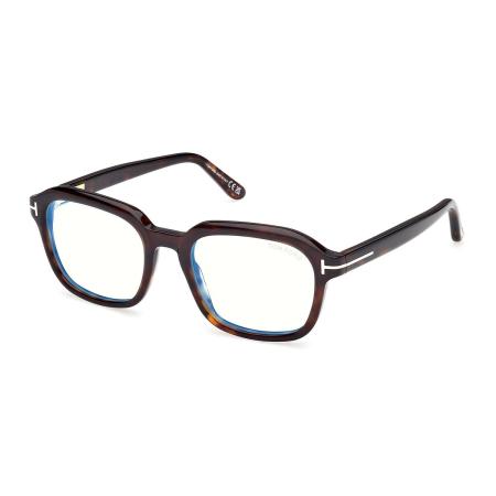 Tom Ford FT6060-B 052 Blauw-Light Block Tortoiseshell Heren Bril