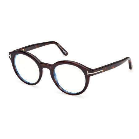 Tom Ford FT6061-B 052 Blauw-Light Block Tortoiseshell Heren Bril