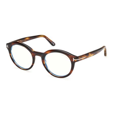 Tom Ford FT6061-B 055 Blauw-Light Block Tortoiseshell Heren Bril