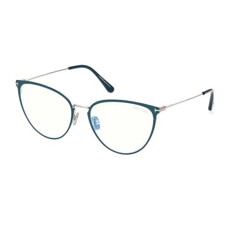 Tom Ford FT5840-B 087 Blauw-Light Block Blauw Dames Bril