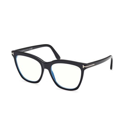 Tom Ford FT6042-B 001 Blauw-Light Block Zwart Dames Bril