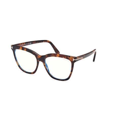 Tom Ford FT6042-B 052 Blauw-Light Block Tortoiseshell Dames Bril